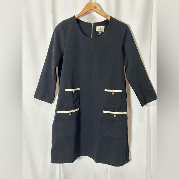 Tuckernuck Black Francoise Mod Mini Dress - Picture 2 of 2